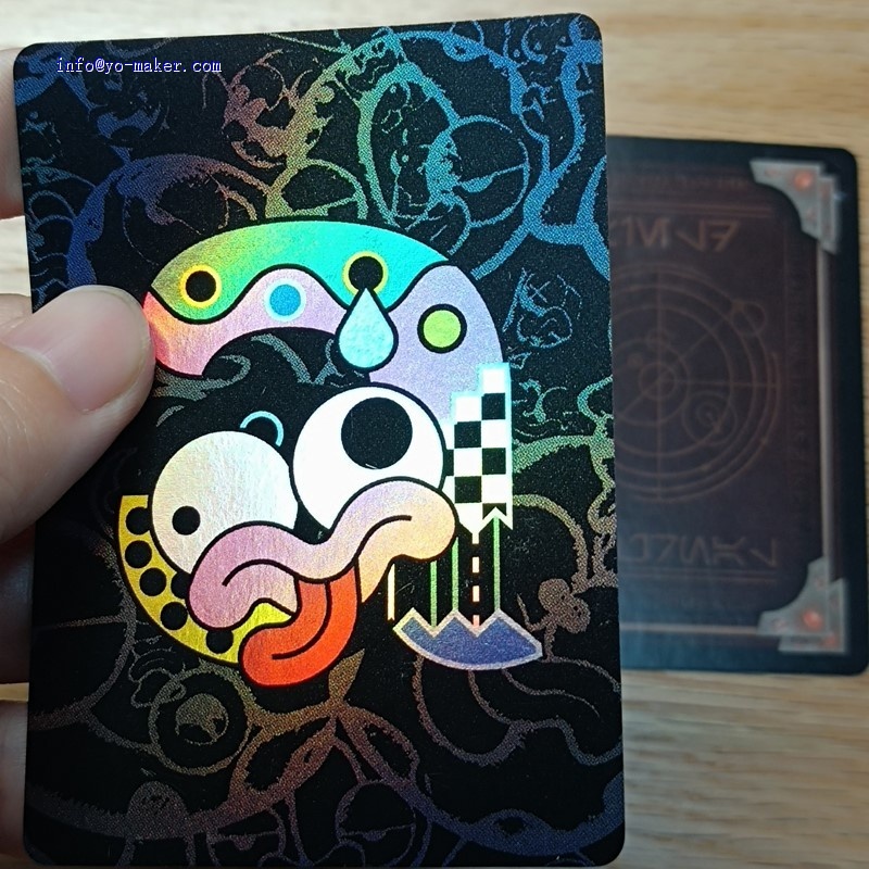 Low MOQ holographic foil cards printing