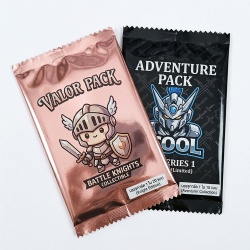 Premium Foil Pack for Collectible Cards Comics - Custom Design, Small MOQ
